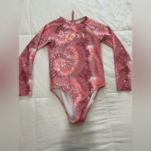 COPY - Roxy Girls' Colors Reflection Onesie Swimsuit, Heather Rose Nautilus